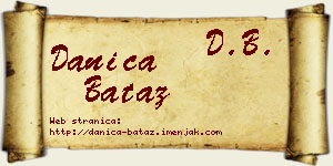Danica Bataz vizit kartica